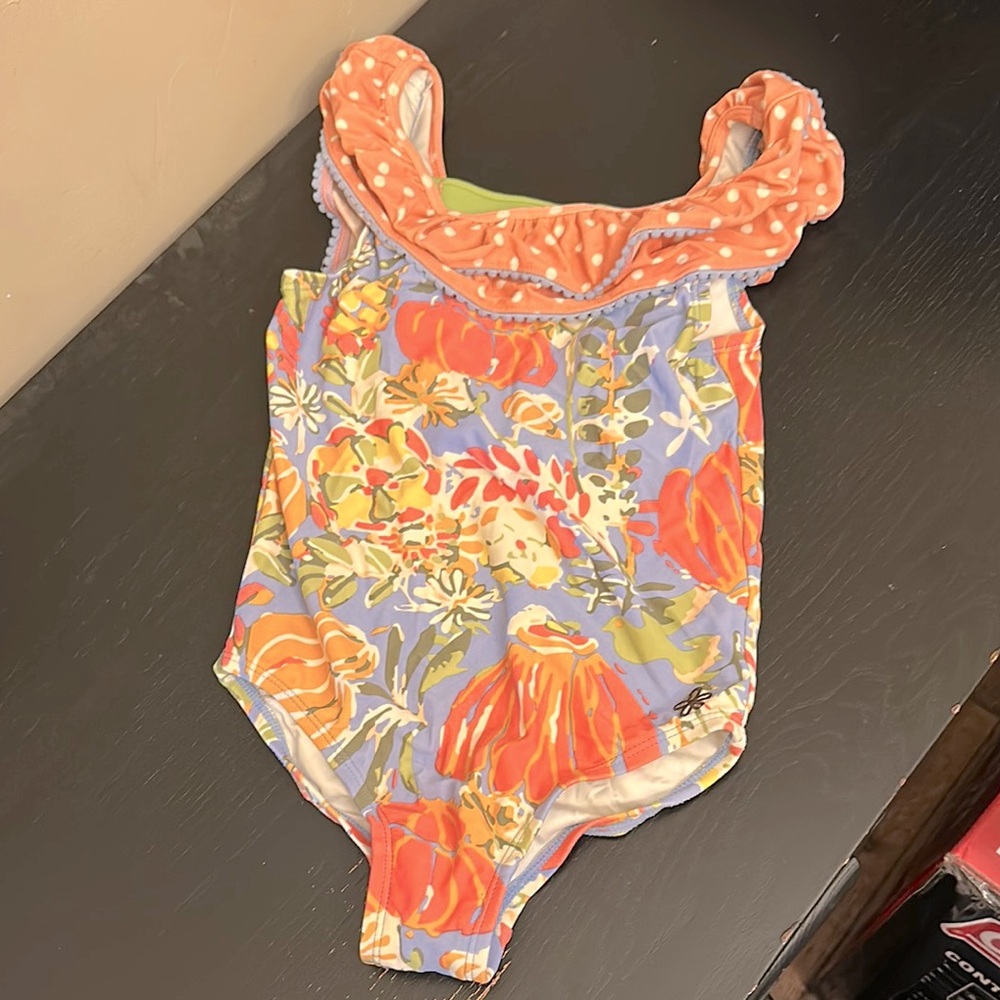 Floral Ruffle Swimsuit--matilda jane (8)--never worn